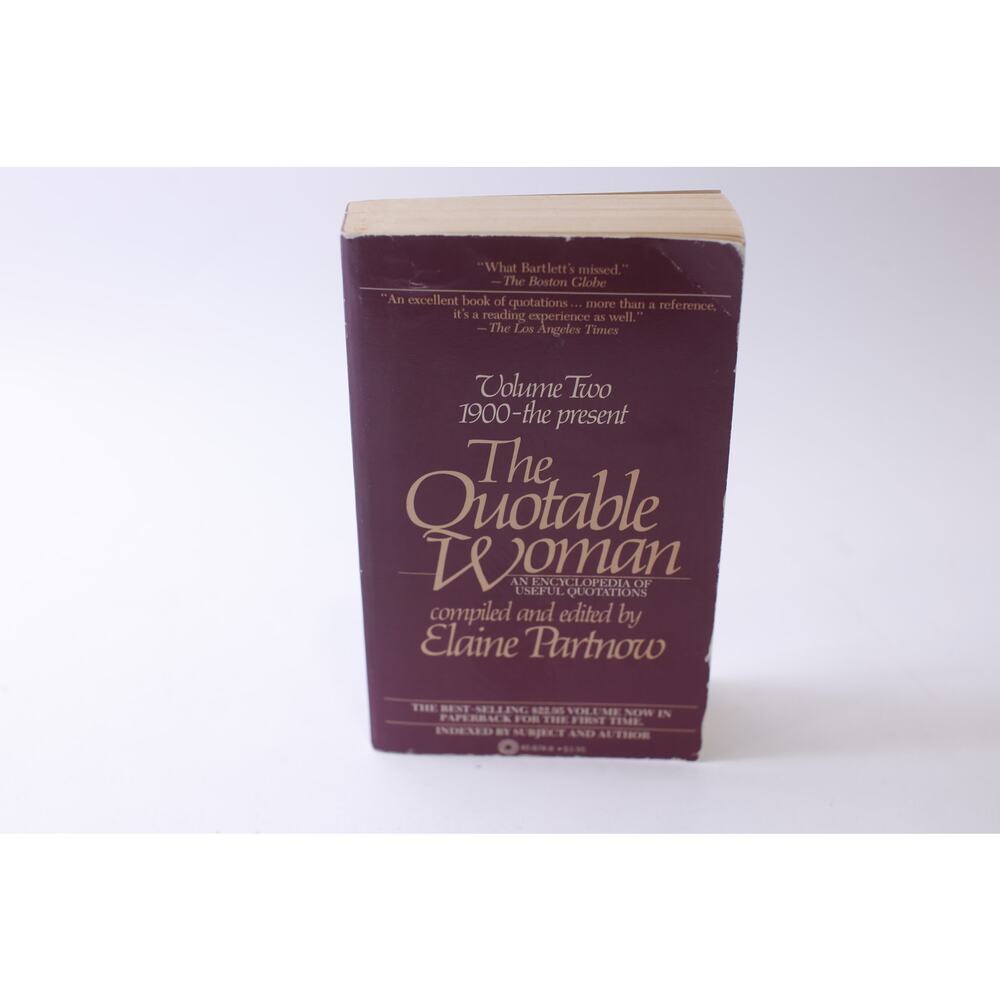 The Quotable Woman, Encyclopedia, Volume 2, 1980, Pinnacle Books ~ 250516-WH 255